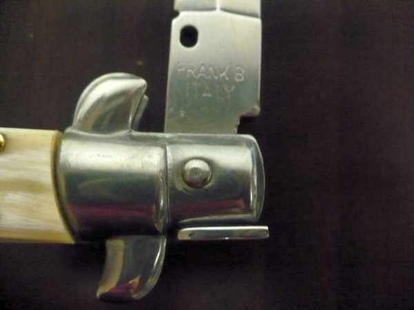 Italian stiletto - pugnale Frank Beltrame - 23 cm -corno di bufalo chiaro- lama dagger FB 23/48D - 20