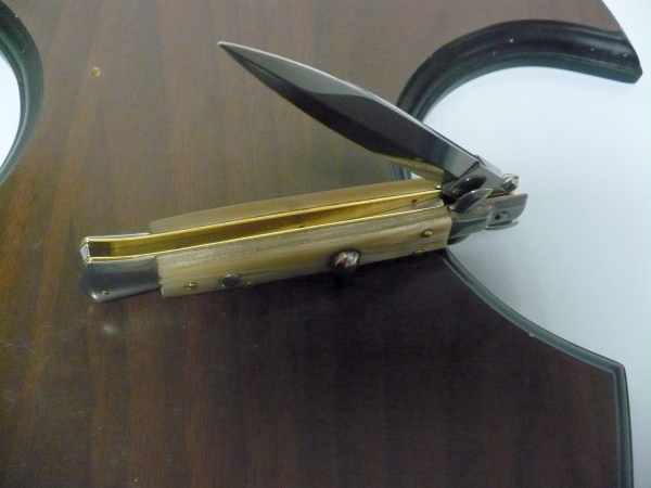 Italian stiletto - pugnale Frank Beltrame - 23 cm -corno di bufalo chiaro- lama dagger FB 23/48D - 20