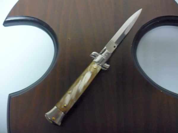 Italian stiletto - pugnale Frank Beltrame - 23 cm -corno di bufalo chiaro- lama dagger FB 23/48D - 17