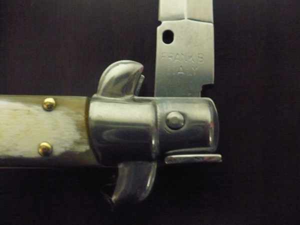 Italian stiletto - pugnale Frank Beltrame - 23 cm -corno di bufalo chiaro- lama dagger FB 23/48D - 17