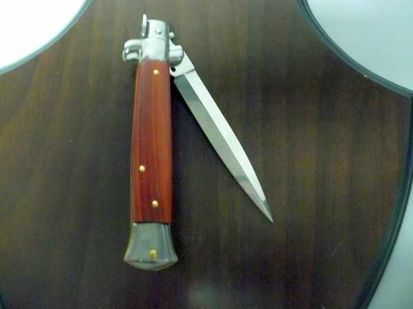 Frank Beltrame italian stiletto - 23 cm legno pregiato, cuore di legno rosso - lama dagger ,modello FB 23/83D- 5