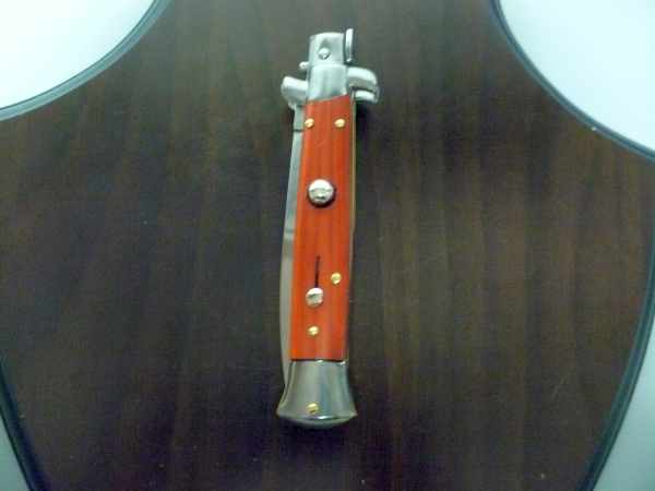Frank Beltrame italian stiletto - 23 cm legno pregiato, cuore di legno rosso - lama dagger ,modello FB 23/83D- 5
