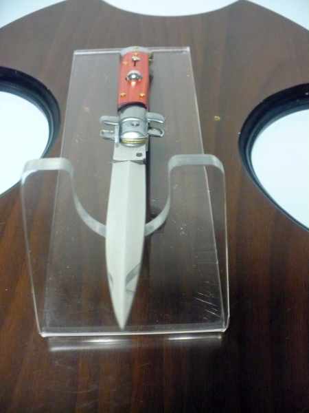 Frank Beltrame italian stiletto - 23 cm legno pregiato, cuore di legno rosso - lama dagger ,modello FB 23/83D- 5