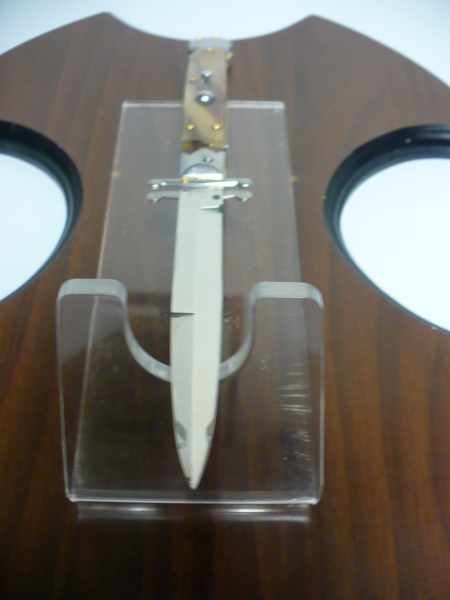Swinguard Frank Beltrame - italian stiletto 28 cm -bufalo chiaro - lama baionetta FB 550/48B - 14