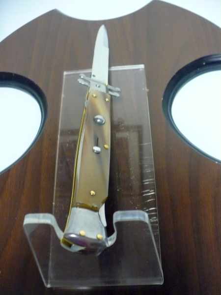 Swinguard Frank Beltrame - italian stiletto 28 cm -bufalo chiaro - lama baionetta FB 550/48B - 14