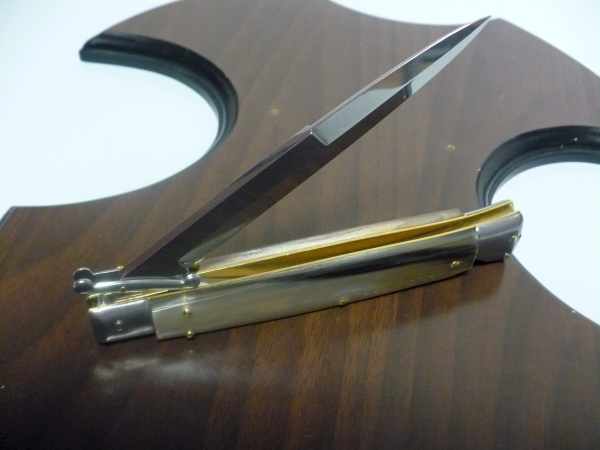 Swinguard Frank Beltrame - italian stiletto 28 cm -bufalo chiaro - lama baionetta FB 550/48B - 14