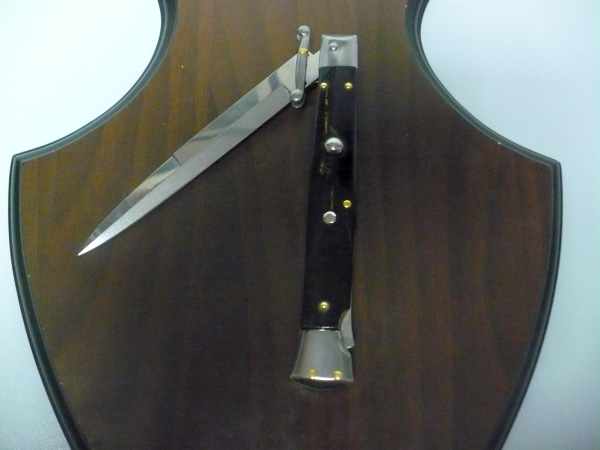 Swinguard Frank Beltrame - italian stiletto 28 cm -corno di bufalo / buffalo horn - baionetta FB 550/58B - 19