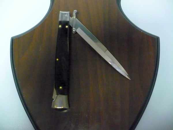 Swinguard Frank Beltrame - italian stiletto 28 cm -corno di bufalo / buffalo horn - baionetta FB 550/58B - 19