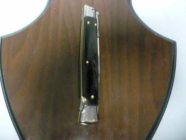 Swinguard Frank Beltrame - italian stiletto 28 cm -corno di bufalo / buffalo horn - baionetta FB 550/58B - 19