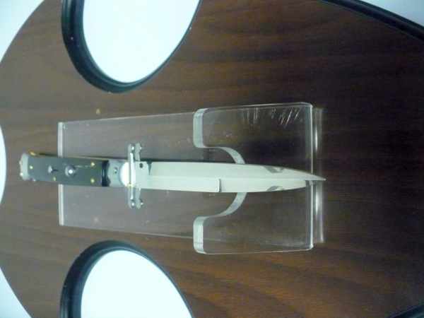 Swinguard Frank Beltrame - italian stiletto 28 cm -corno di bufalo / buffalo horn - baionetta FB 550/58B - 19