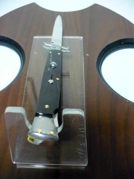 Swinguard Frank Beltrame - italian stiletto 28 cm -corno di bufalo / buffalo horn - baionetta FB 550/58B - 19