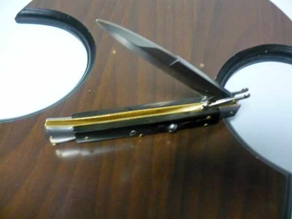 Swinguard Frank Beltrame - italian stiletto 28 cm -corno di bufalo / buffalo horn - baionetta FB 550/58B - 19