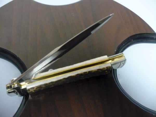 Italian stiletto - AGA Campolin - maltese / crociato - 28cm - corno di cervo / deer horn - 7