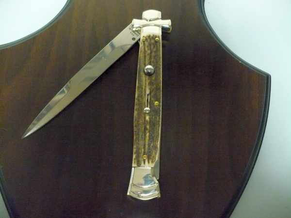 Italian stiletto - AGA Campolin - maltese / crociato - 28cm - corno di cervo / deer horn - 7