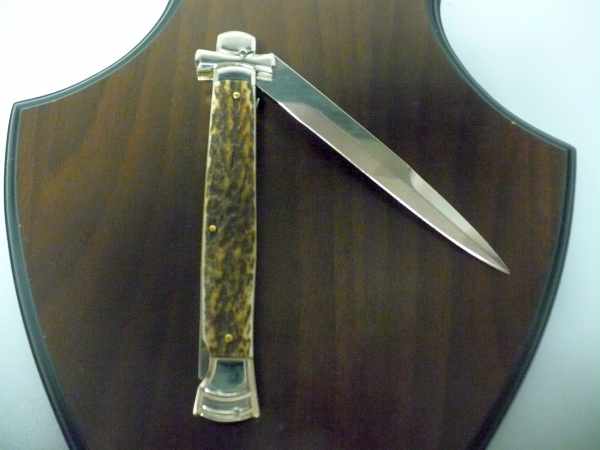 Italian stiletto - AGA Campolin - maltese / crociato - 28cm - corno di cervo / deer horn - 7