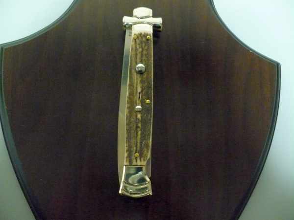 Italian stiletto - AGA Campolin - maltese / crociato - 28cm - corno di cervo / deer horn - 7