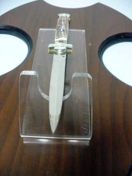Italian stiletto - AGA Campolin - maltese / crociato - 28cm - corno di cervo / deer horn - 7