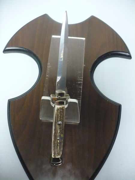 Italian stiletto - AGA Campolin - maltese / crociato - 28cm - corno di cervo / deer horn - 7