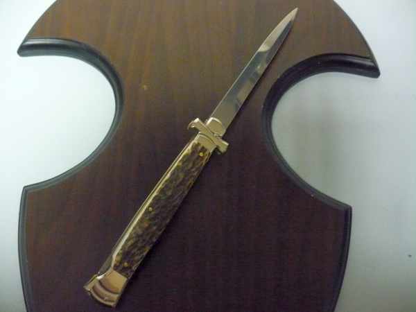 Italian stiletto - AGA Campolin - maltese / crociato - 28cm - corno di cervo / deer horn - 7