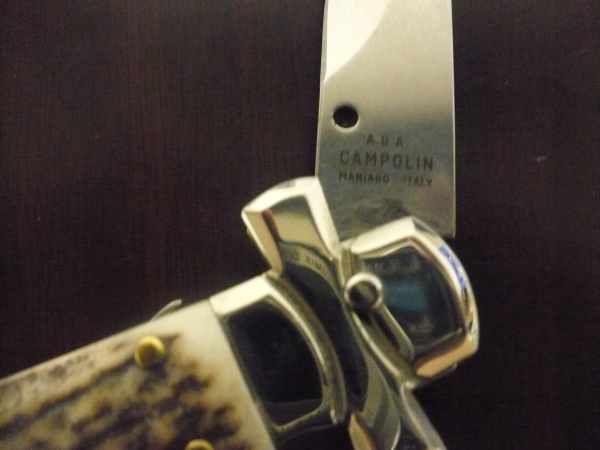 Italian stiletto - AGA Campolin - maltese / crociato - 28cm - corno di cervo / deer horn - 7