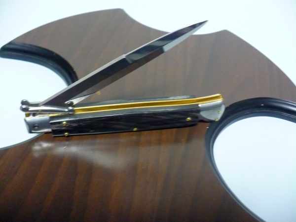 Swinguard Frank Beltrame - italian stiletto 28 cm -bufalo scuro , baionetta - FB 550/58B - 9