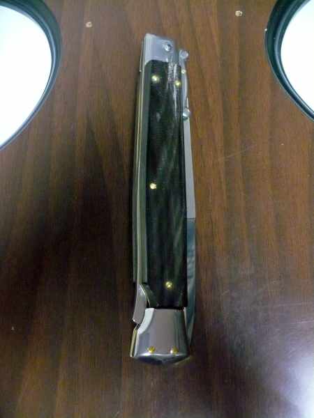 Swinguard Frank Beltrame - italian stiletto 28 cm -bufalo scuro , baionetta - FB 550/58B - 9