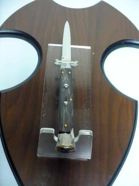 Swinguard Frank Beltrame - italian stiletto 28 cm -bufalo scuro , baionetta - FB 550/58B - 9
