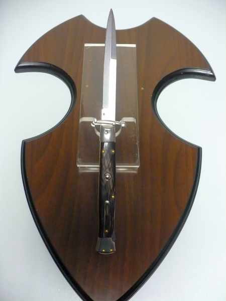 Swinguard Frank Beltrame - italian stiletto 28 cm -bufalo scuro , baionetta - FB 550/58B - 9