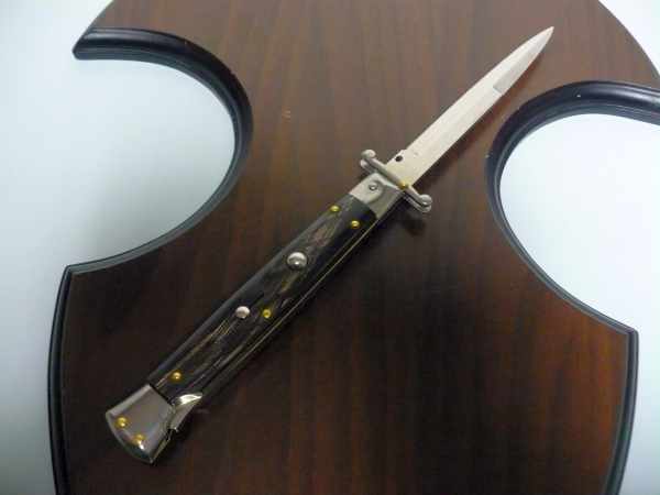 Swinguard Frank Beltrame - italian stiletto 28 cm -bufalo scuro , baionetta - FB 550/58B - 9