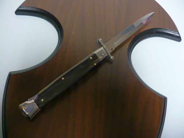 Swinguard Frank Beltrame - italian stiletto 28 cm -bufalo scuro , baionetta - FB 550/58B - 9