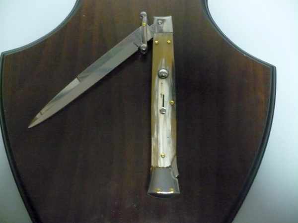 Swinguard Frank Beltrame - italian stiletto 28 cm -bufalo chiaro , baionetta -FB 550/48B - 21