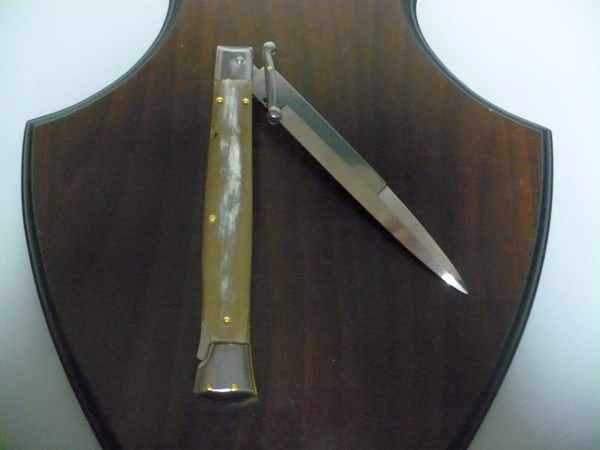 Swinguard Frank Beltrame - italian stiletto 28 cm -bufalo chiaro , baionetta -FB 550/48B - 21