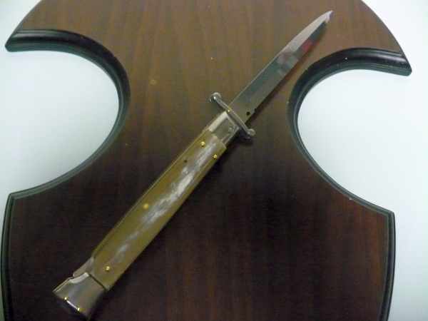 Swinguard Frank Beltrame - italian stiletto 28 cm -bufalo chiaro , baionetta -FB 550/48B - 21
