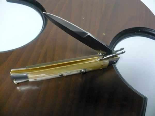 Swinguard Frank Beltrame - italian stiletto 28 cm -bufalo chiaro , baionetta -FB 550/48B - 21
