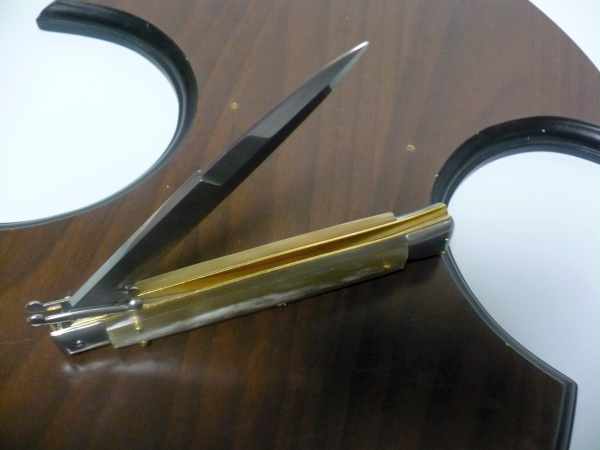 Swinguard Frank Beltrame - italian stiletto 28 cm -bufalo chiaro , baionetta -FB 550/48B - 21