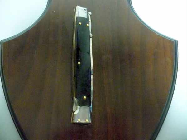 Swinguard Frank Beltrame - italian stiletto 28 cm - corno di bufalo scuro , baionetta -FB 28/58B - 7