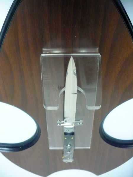 Swinguard Frank Beltrame - italian stiletto 28 cm - corno di bufalo scuro , baionetta -FB 28/58B - 7