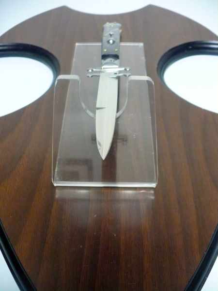 Swinguard Frank Beltrame - italian stiletto 28 cm - corno di bufalo scuro , baionetta -FB 28/58B - 7