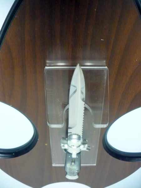 Black Widow A.G.A. Campolin - italian stiletto 28 cm con guardia a croce maltese -bufalo brasiliano