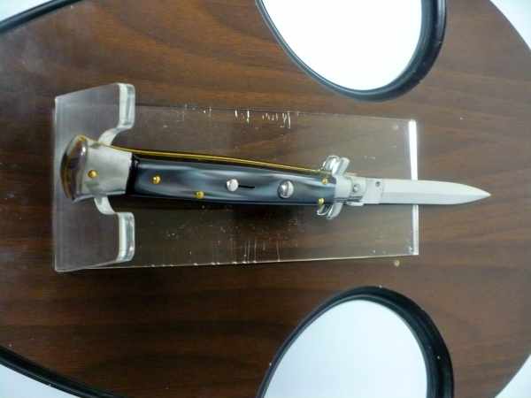 Frank Beltrame italian stiletto -28 cm imitazione di corno di bufalo -dagger -modello FB 28/81D - 5