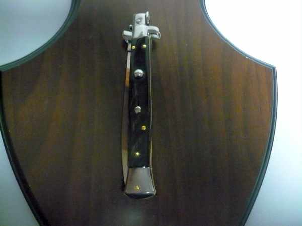 Frank Beltrame , italian stiletto , pugnale - 28 cm , corno di bufalo scuro, dagger , modello FB 28/58D - 20