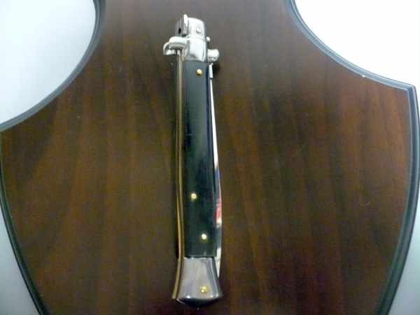 Frank Beltrame , italian stiletto , pugnale - 28 cm , corno di bufalo scuro, dagger , modello FB 28/58D - 20