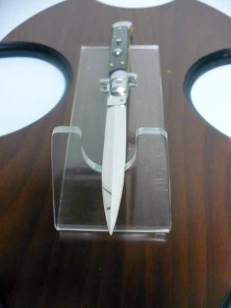 Frank Beltrame , italian stiletto , pugnale - 28 cm , corno di bufalo scuro, dagger , modello FB 28/58D - 20