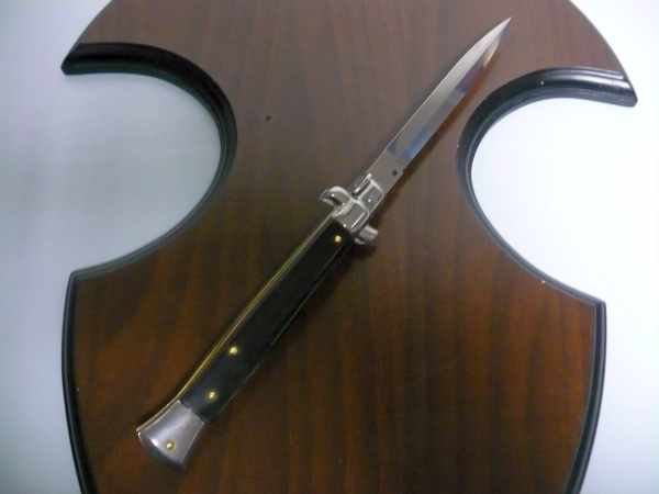 Frank Beltrame , italian stiletto , pugnale - 28 cm , corno di bufalo scuro, dagger , modello FB 28/58D - 20