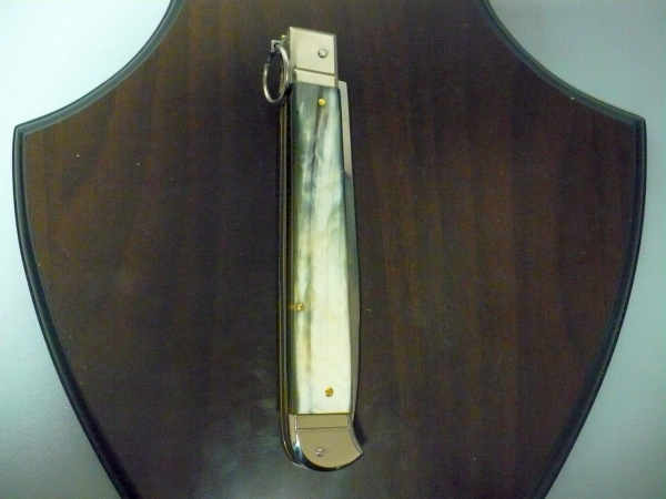 Famiglia Spadon - stiletto falcon /28 - bufalo brasiliano - lama a swedge vecchio stile - 11