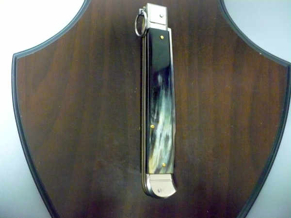 Famiglia Spadon - stiletto falcon /28 - bufalo brasiliano - lama a swedge vecchio stile - 14