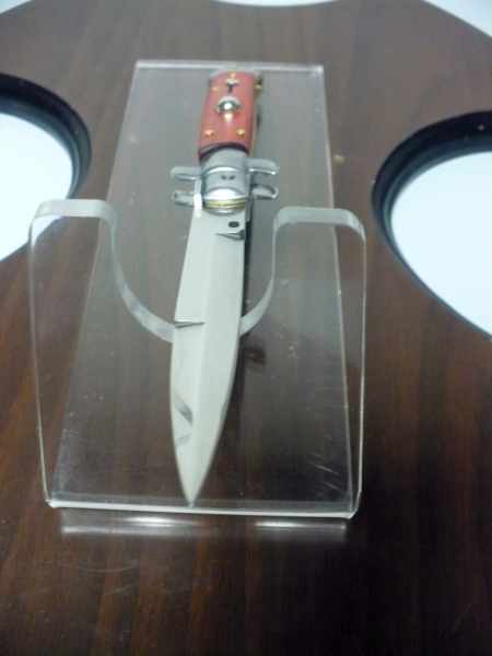 Frank Beltrame italian stiletto - 23 cm legno pregiato, cuore di legno rosso. ,modello FB 23/83B - 3