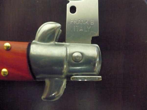 Frank Beltrame italian stiletto - 23 cm legno pregiato, cuore di legno rosso. ,modello FB 23/83B - 3
