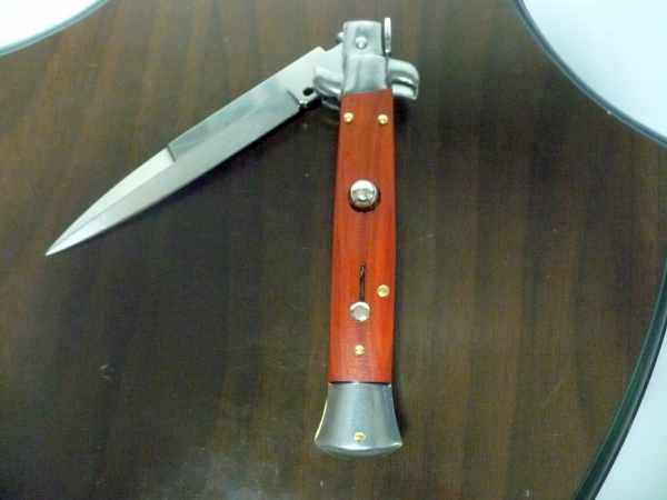 Frank Beltrame italian stiletto - 23 cm legno pregiato, cuore di legno rosso. ,modello FB 23/83B - 3