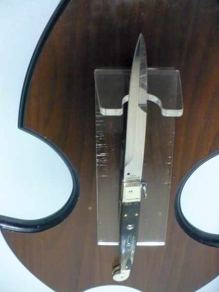 Siciliano A.G.A. Campolin sicilian fighting - italian stiletto 30 cm - brazilian buffalo horn - 3